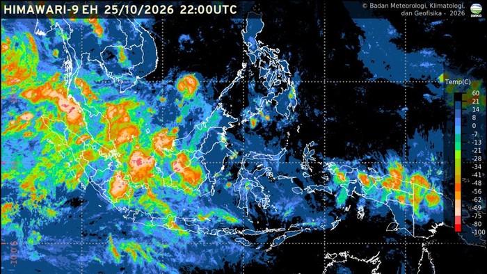 BMKG Ungkap Sumatera dan Kalimantan Berpotensi Hujan Hari Ini