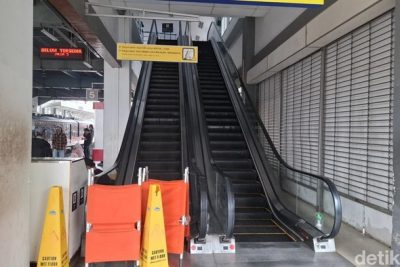 Eskalator di Stasiun Duri Ditutup Barier Setelah Gangguan Bikin Penumpang Luka