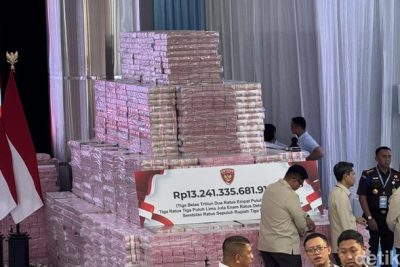 Penampakan Uang Rp 13,2 T Menggunung di Kejagung, Bakal Diserahkan ke Negara