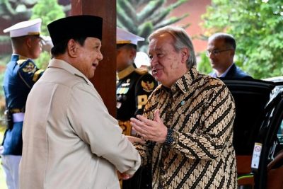 Usai Bertemu Prabowo, Sekjen PBB Bakal Bermalam di Hambalang