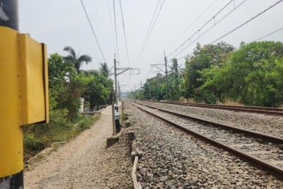 Ini TKP Mahasiswa Tewas Tertabrak KRL di Ciputat saat Buat Konten Tugas Kuliah