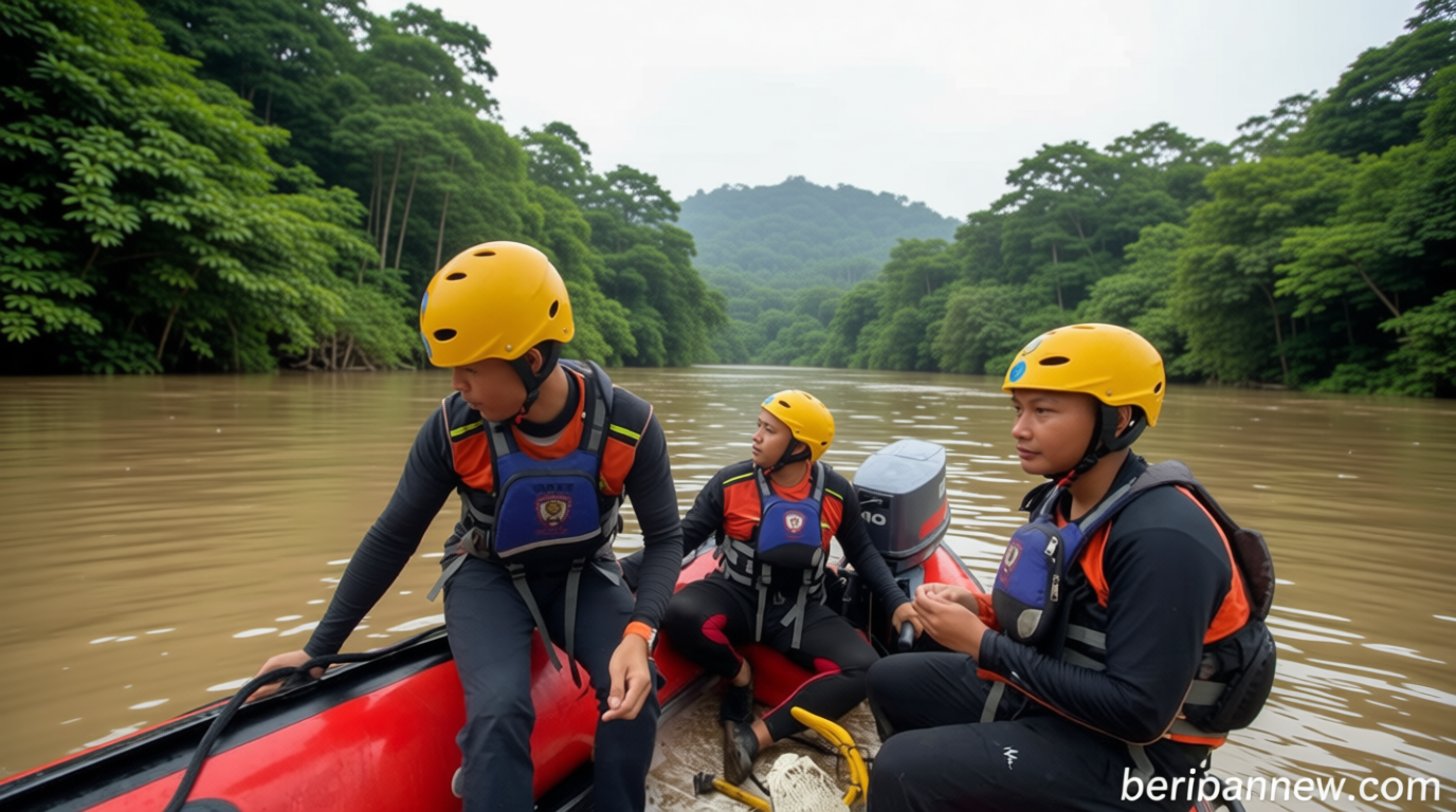 Tim SAR Gabungan Gencarkan Pencarian Remaja Hanyut Jambi di Sungai Batang Merangin