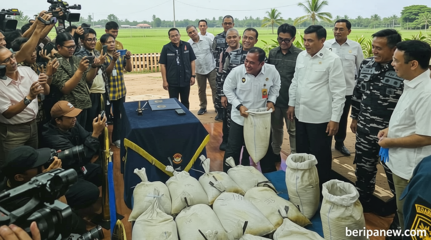 Main Agenda: FOTO: TNI AL Gagalkan Distribusi Ilegal Pasir Timah di PIK 2