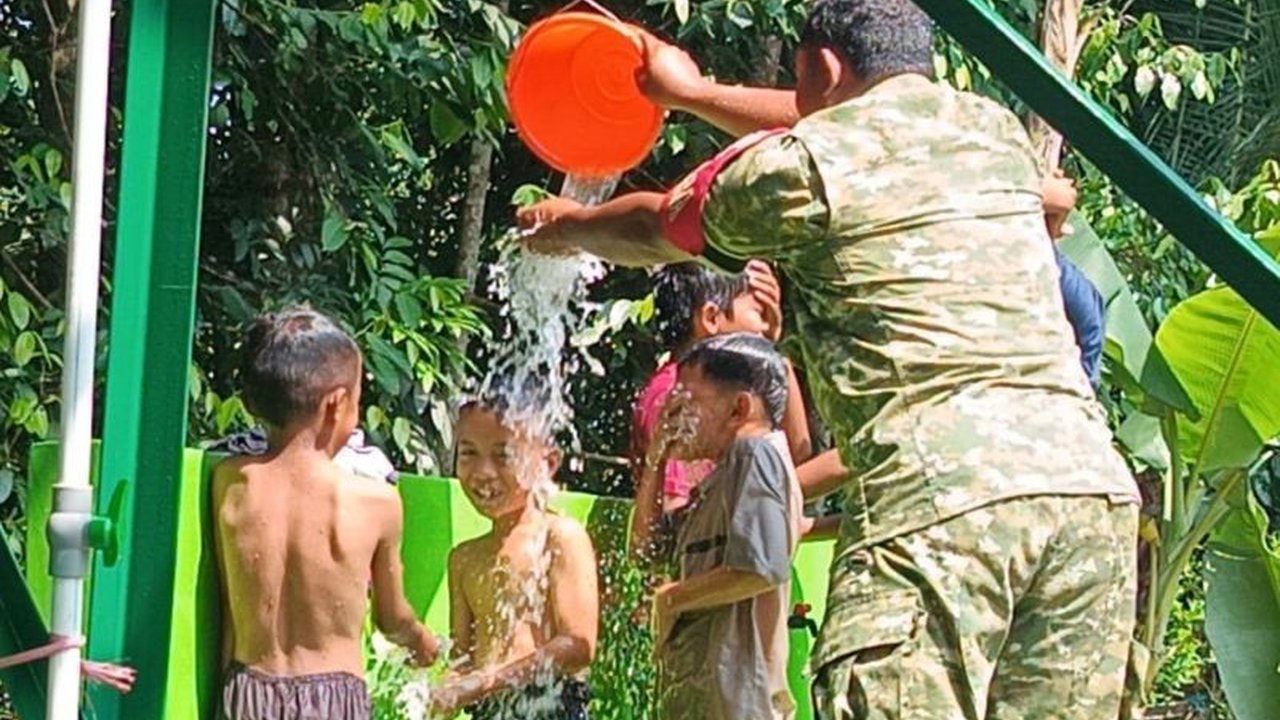 TNI AD Manunggal Air: Hadirkan Sarana Air Bersih untuk Ponpes di Serang Banten