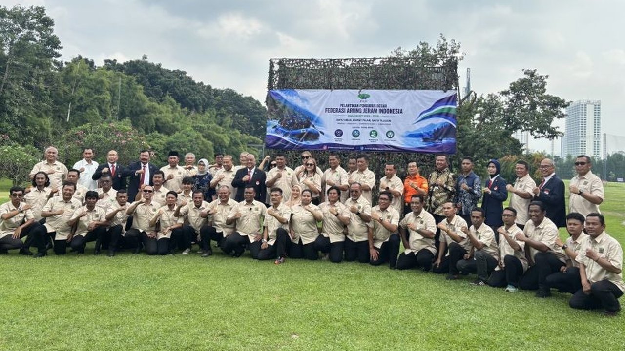 KONI Pusat Lantik PB FAJI 2026-2030, Fokus Utama PB FAJI Kembangkan Sport Tourism Arung Jeram Nasional