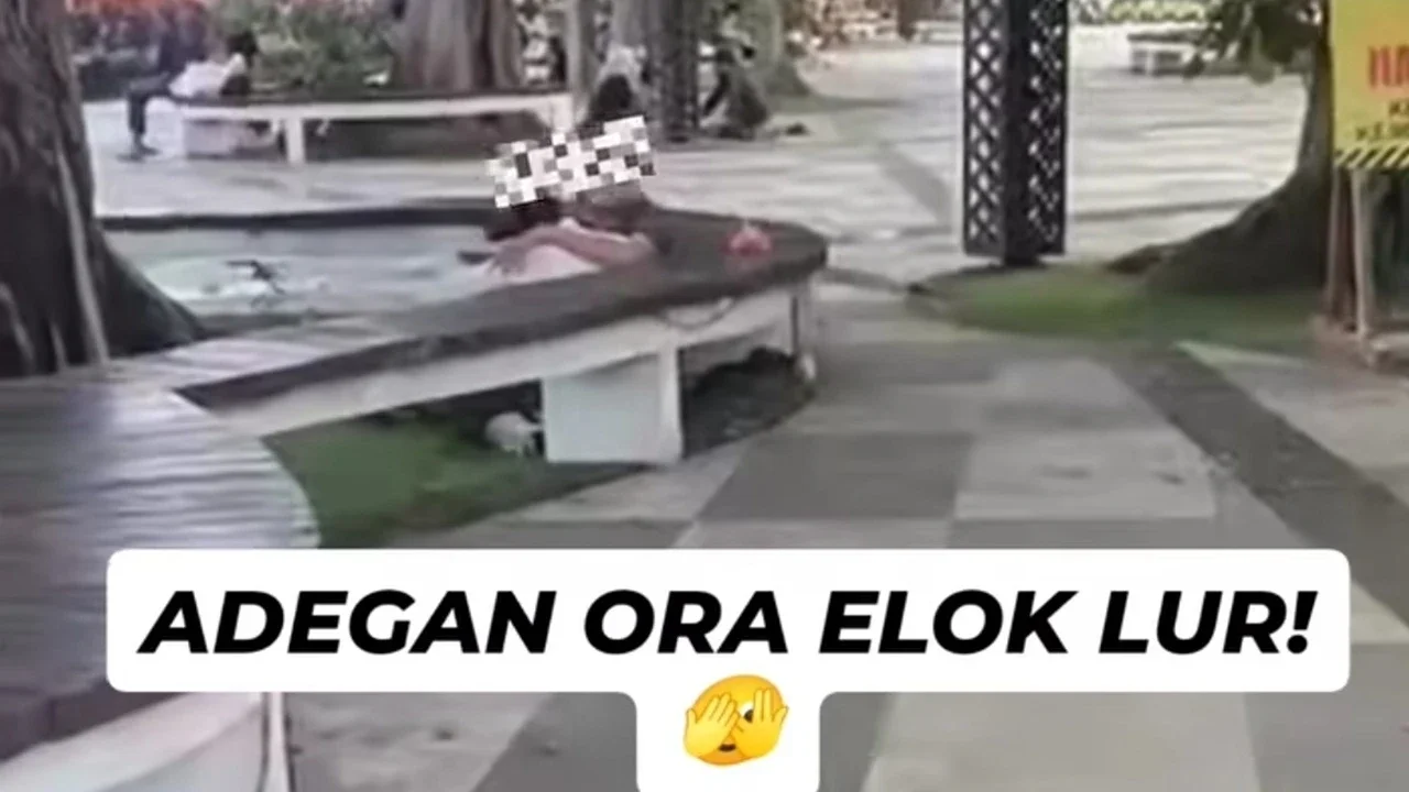 Viral Sejoli Indehoy di Plaza GOR Manahan Solo, Satpol PP Turun Tangan