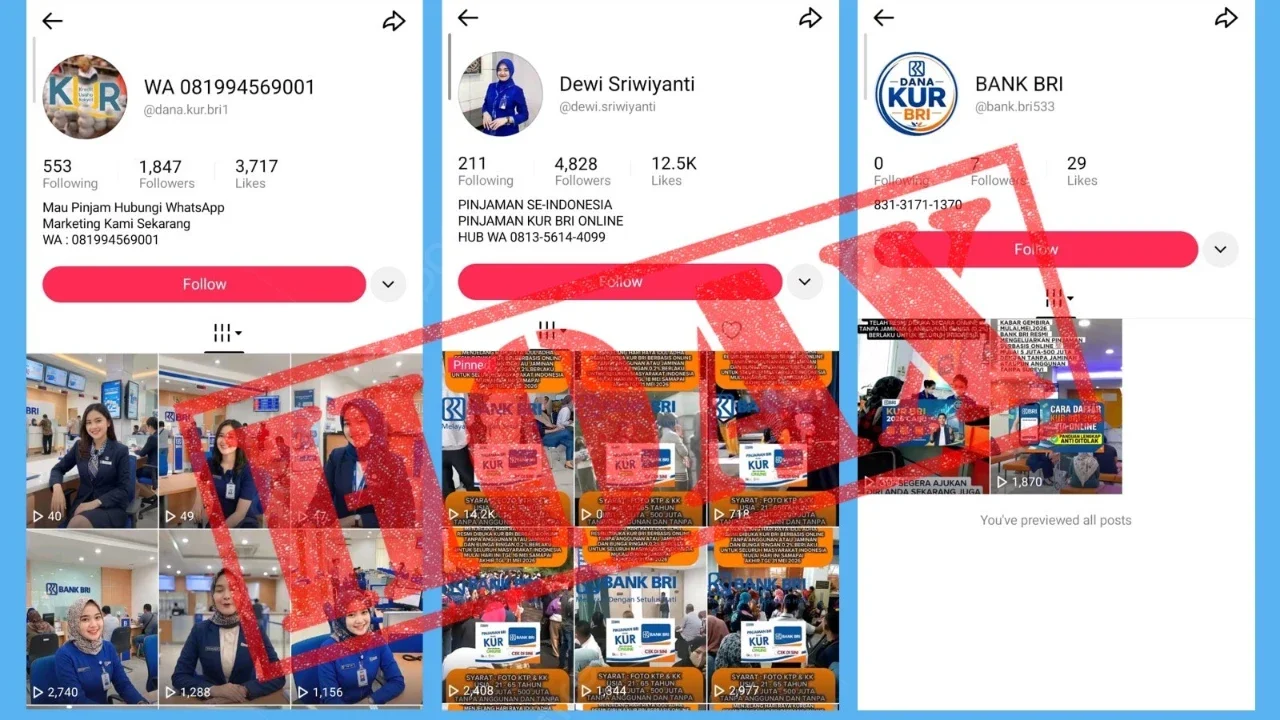 Masyarakat Wajib Waspada Modus Penipuan, BRI Tegaskan Pengajuan KUR Tidak Ditawarkan Secara Online