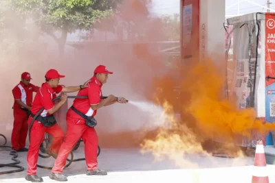 Pertamina Retail Gelar Simulasi Penanggulangan Keadaan Darurat di SPBU – Ada Skenario Kebakaran ke Area Dispenser