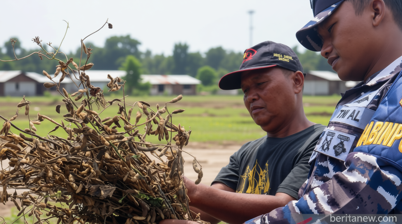 TNI AL Tanam Kedelai Serentak, Perkuat Ketahanan Pangan Nasional