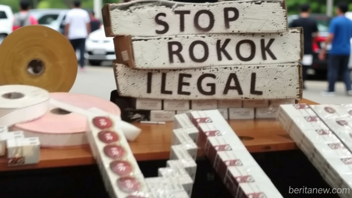 Lebih dari 1 Juta Batang Rokok Ilegal Gagal Diedarkan