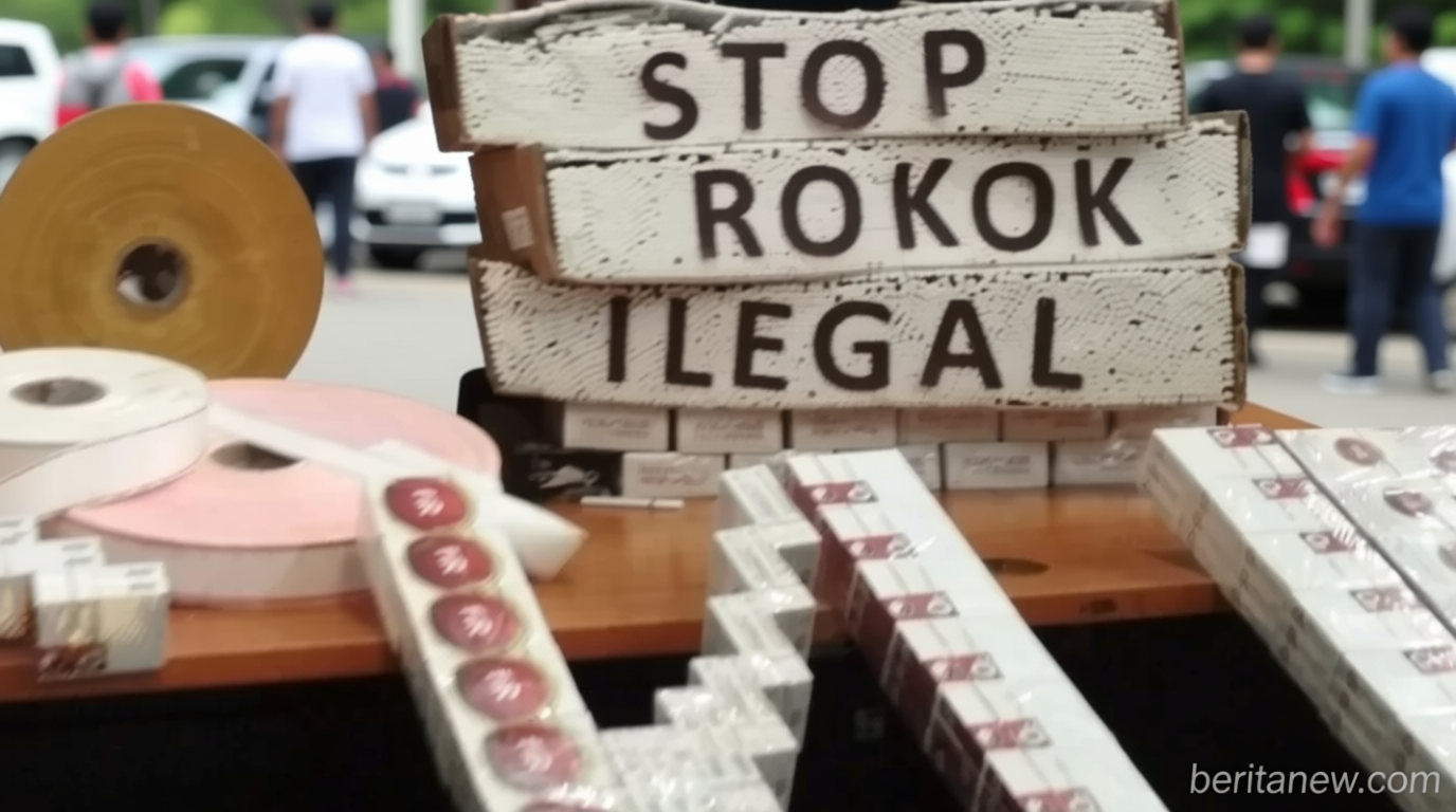 Lebih dari 1 Juta Batang Rokok Ilegal Gagal Diedarkan