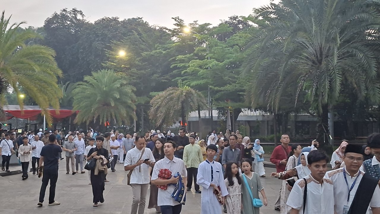 Takbir Menggema, Ribuan Jemaah Padati Masjid Istiqlal Jelang Salat Iduladha 1447 Hijriah