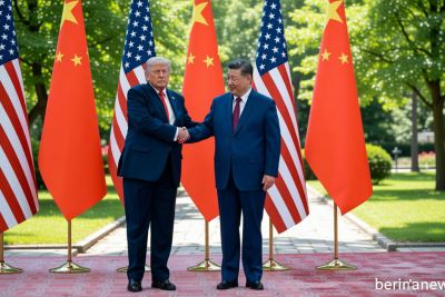Main Agenda: FOTO: Trump dan Xi Jinping Bahas Taiwan dan Perdagangan di Beijing
