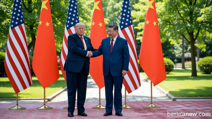 Main Agenda: FOTO: Trump dan Xi Jinping Bahas Taiwan dan Perdagangan di Beijing