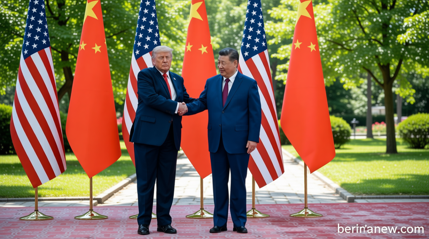 Main Agenda: FOTO: Trump dan Xi Jinping Bahas Taiwan dan Perdagangan di Beijing