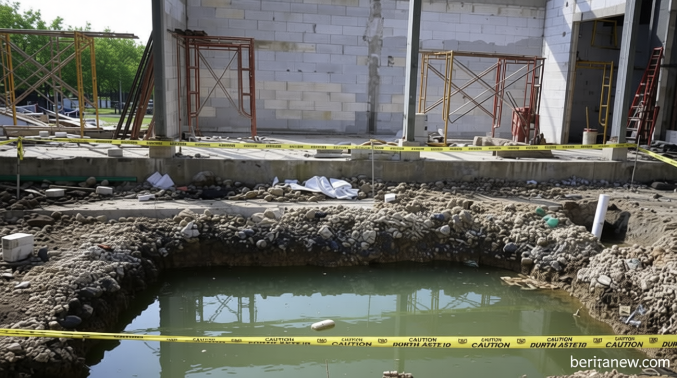 2 Bocah Ditemukan Meninggal di Lubang Galian Septic Tank Proyek Pembangunan Sekolah Rakyat di Takalar