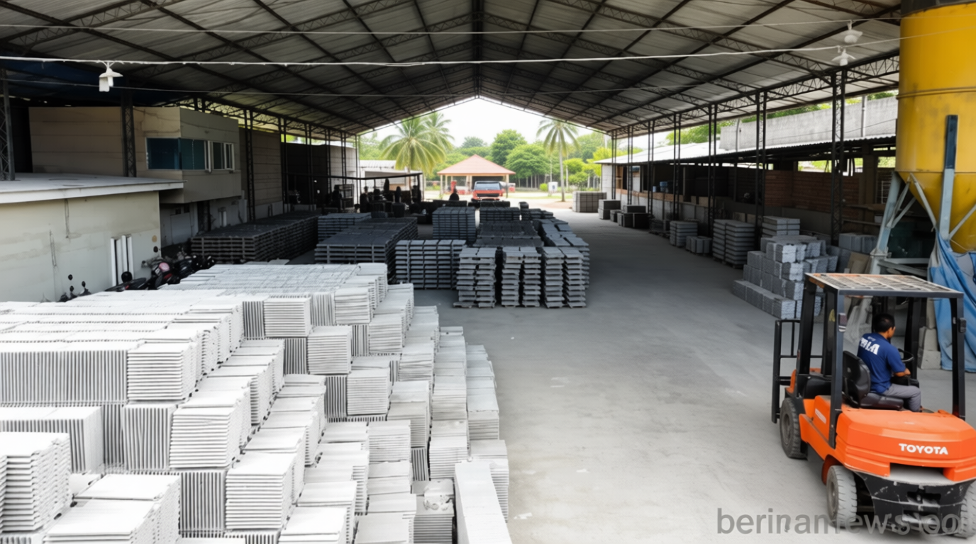 Permintaan Material Konstruksi Meningkat, Produsen Genteng Beton Solo Perluas Pasar Jawa Tengah