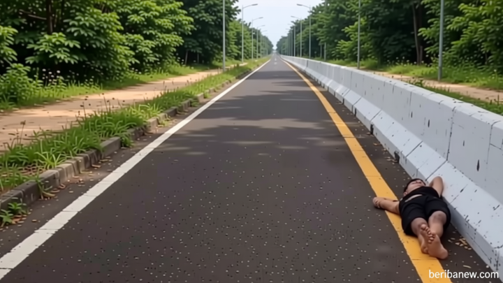 Viral Pria Tertidur Pulas di Jalur Motor Tol Bali Mandara – Diduga Ini Penyebabnya
