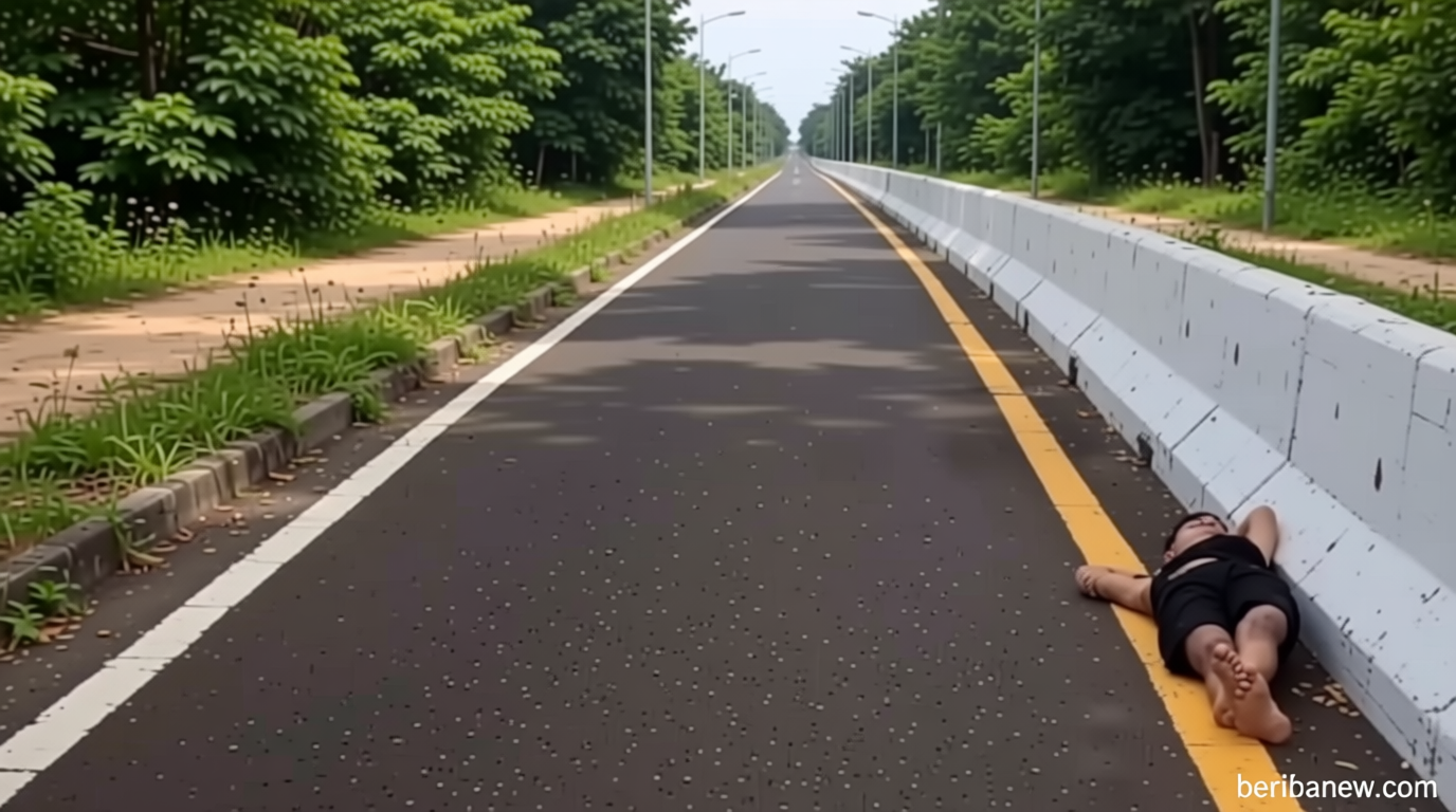 Viral Pria Tertidur Pulas di Jalur Motor Tol Bali Mandara – Diduga Ini Penyebabnya