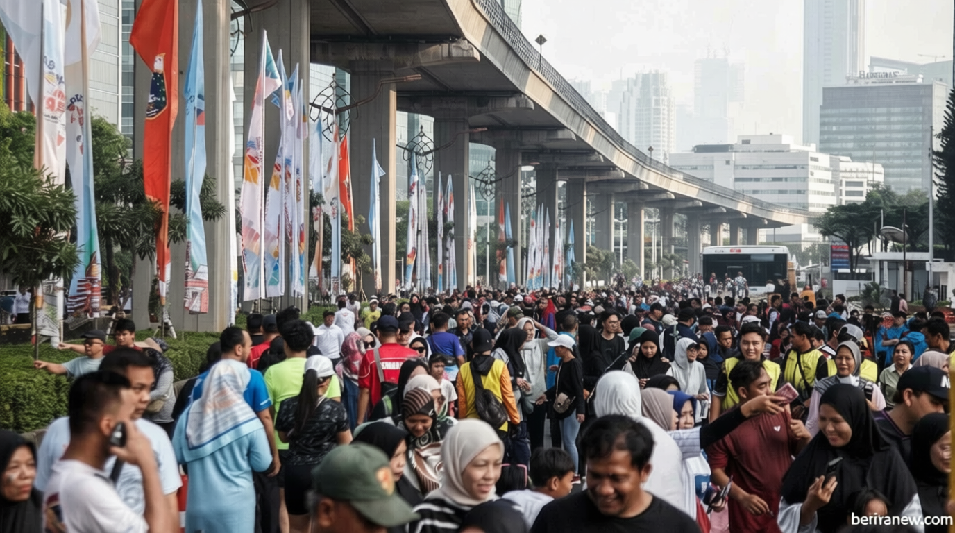 FOTO: CFD Perdana di Jalan Rasuna Said Jakarta