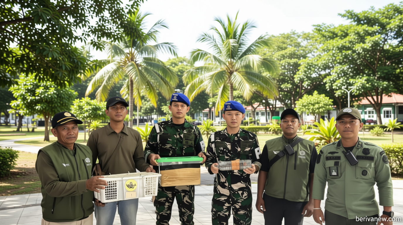 TNI AL dan BBKSDA Gagalkan Penyelundupan Satwa Dilindungi di Sorong