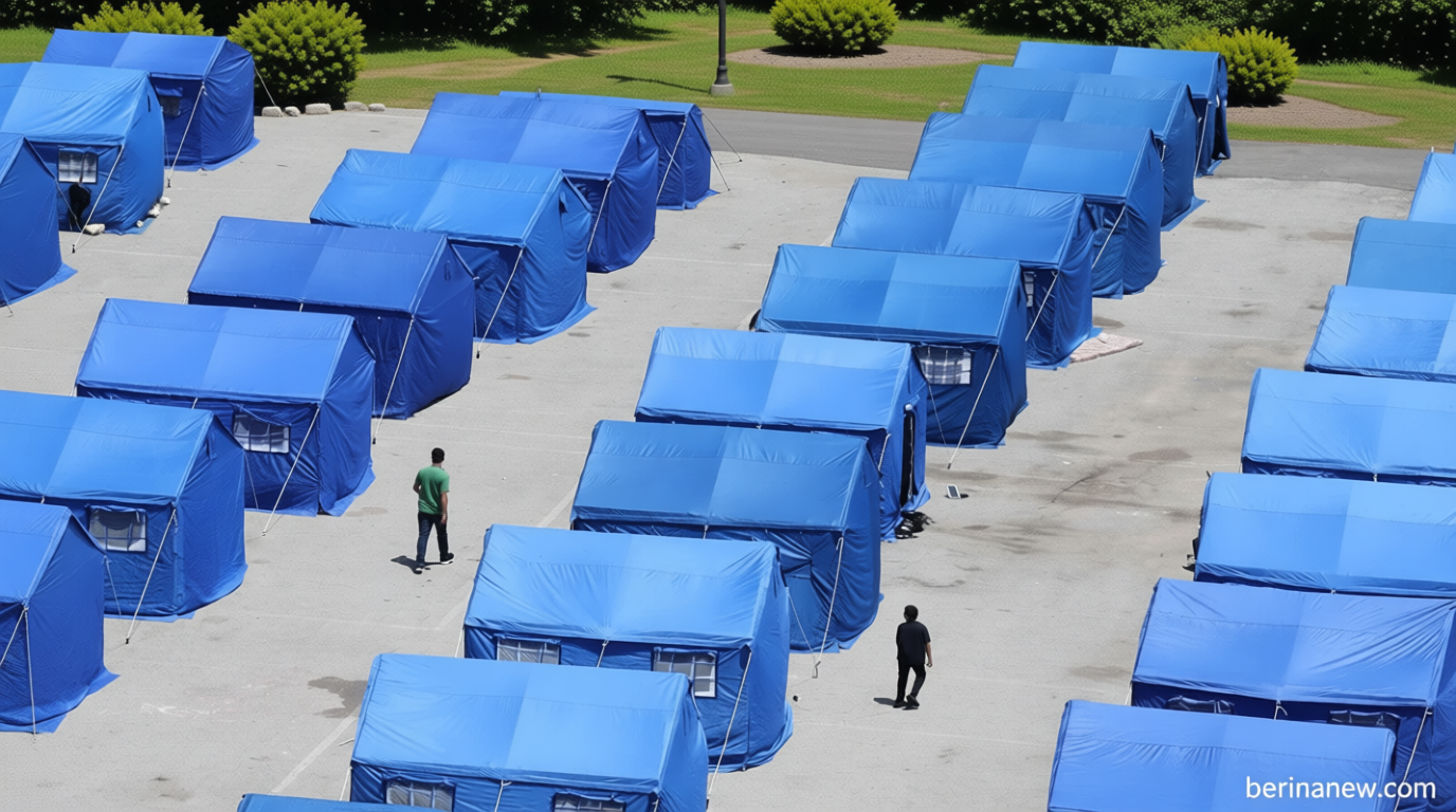 Main Agenda: FOTO: Tenda Tenda Biru Tampung Pengungsi di Beirut