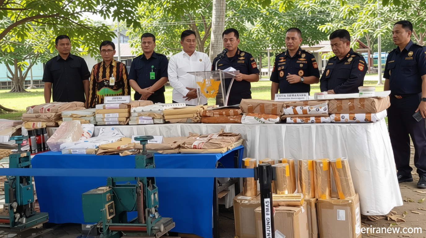 Bea Cukai Bongkar Sindikar Produksi Pita Cukai Ilegal – Potensi Kerugian Capai Rp570 Miliar