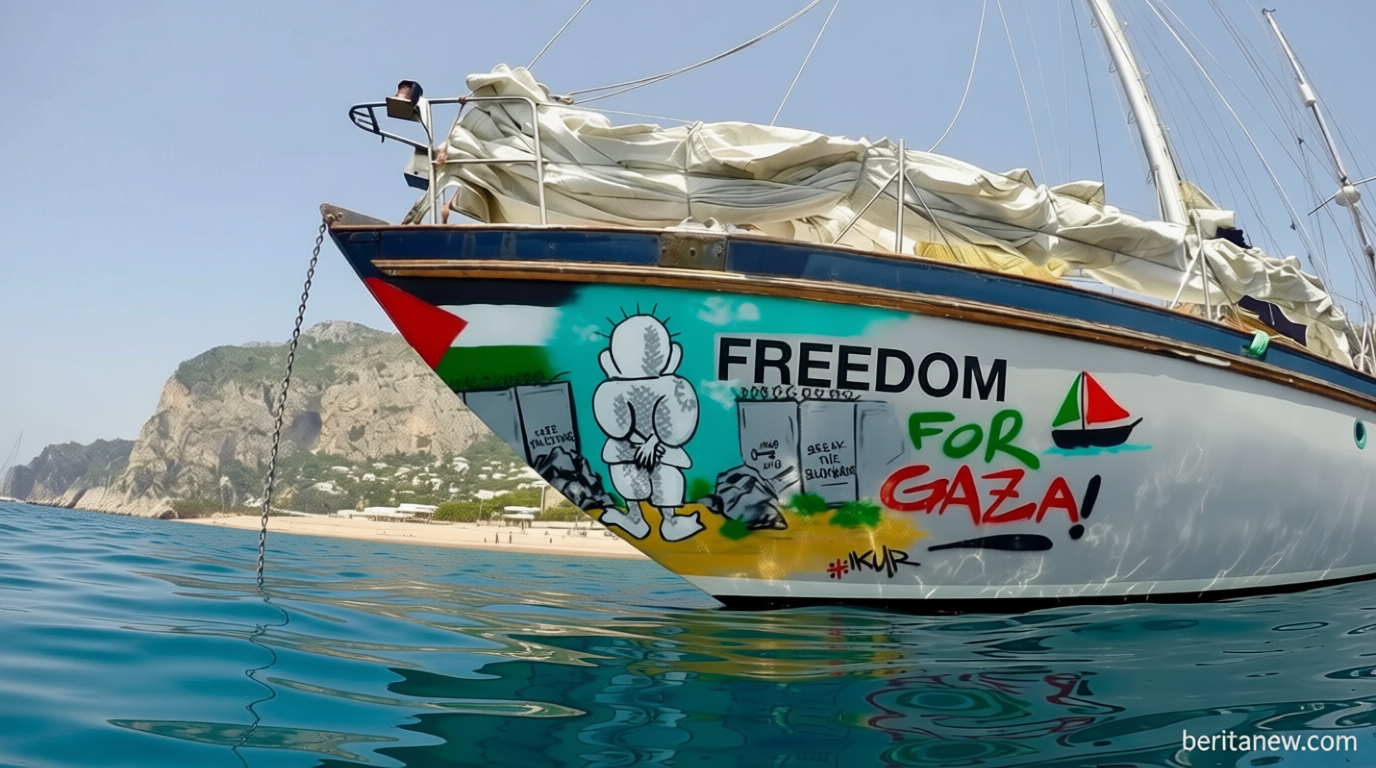5 WNI Peserta Global Sumud Flotilla Ditangkap Israel, Ada Kabar Terjadi Penembakan