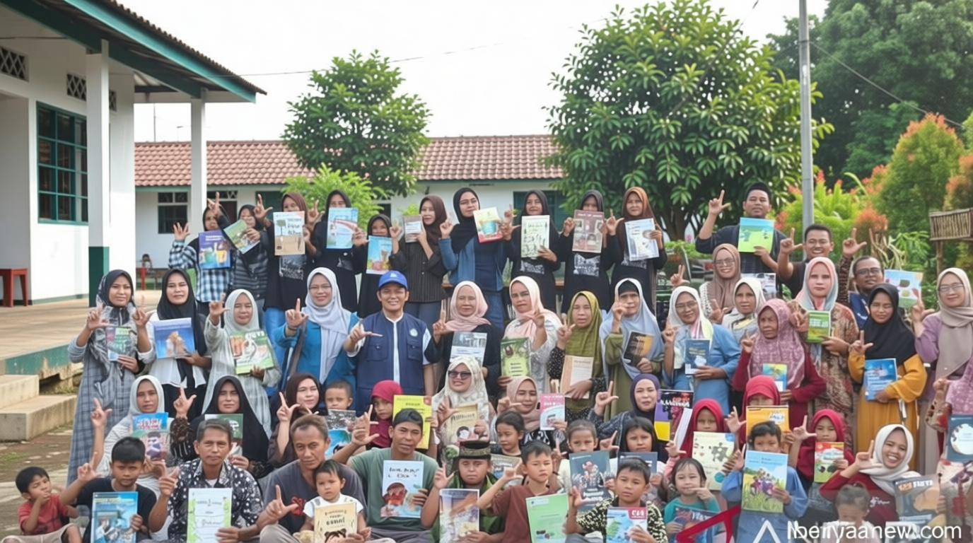 Badan Bahasa Perkuat Literasi TBM Pekijing Serang, Alihkan Anak dari Gawai