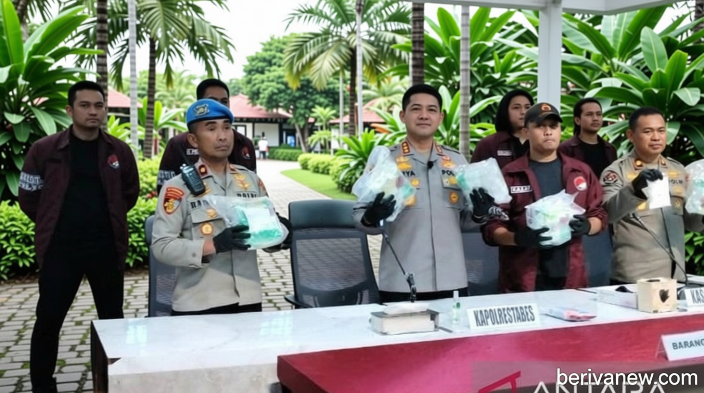 Polda Makassar Gagalkan Jaringan Narkoba Internasional – 6 Kg Sabu Disita