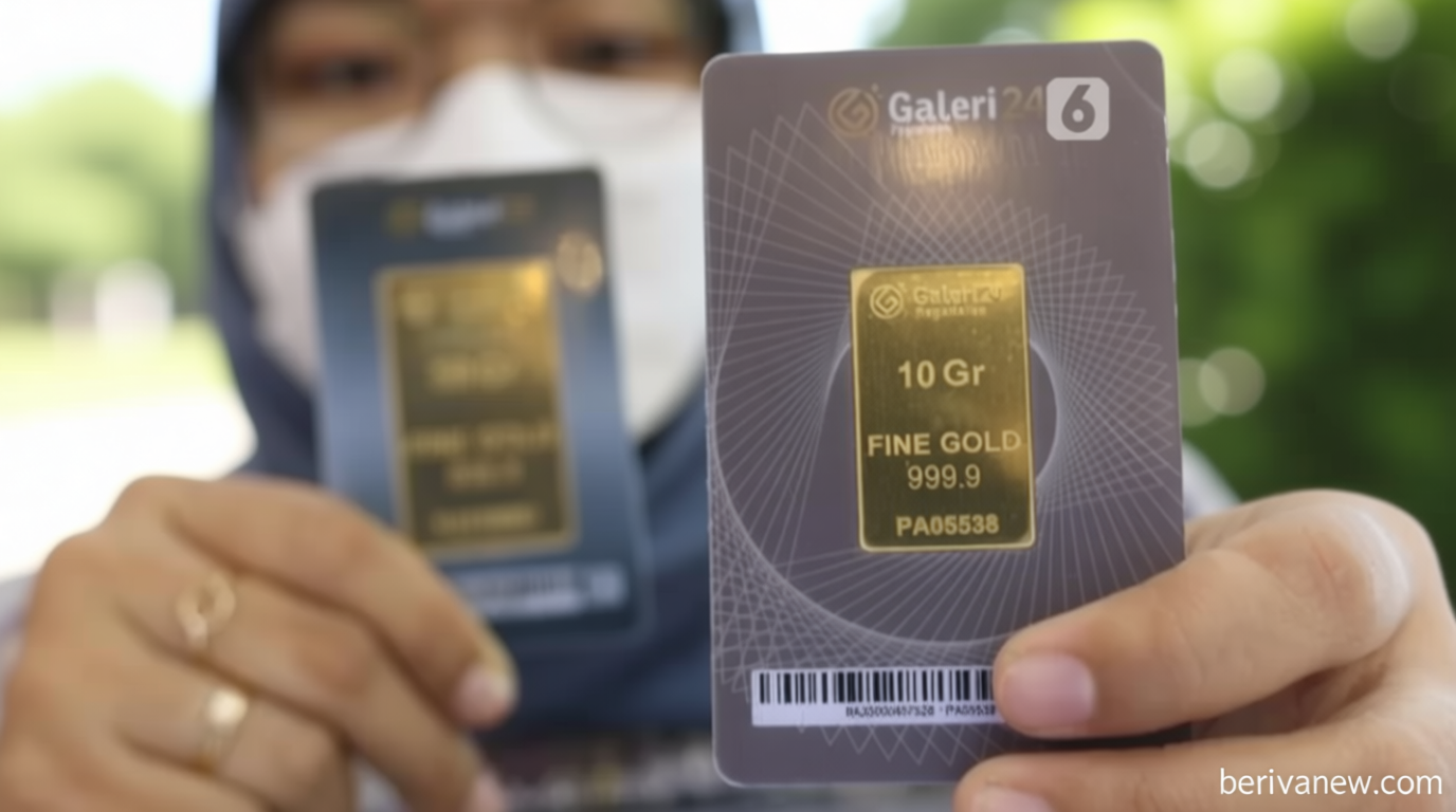 Harga Emas UBS – Galeri24, dan Antam di Pegadaian Jumat 15 Mei 2026