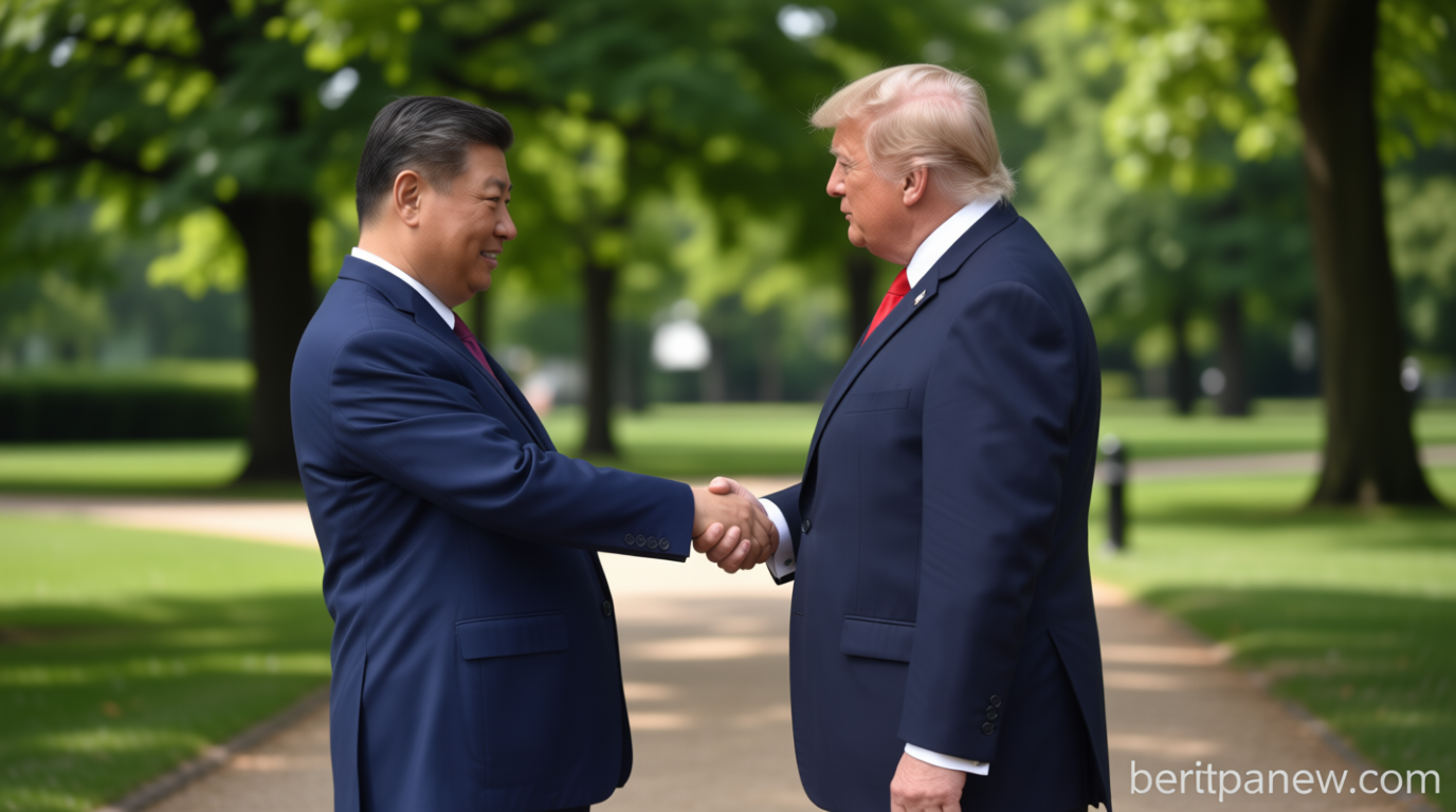 Main Agenda: Trump Tiba di Beijing, Disambut Langsung Xi Jinping