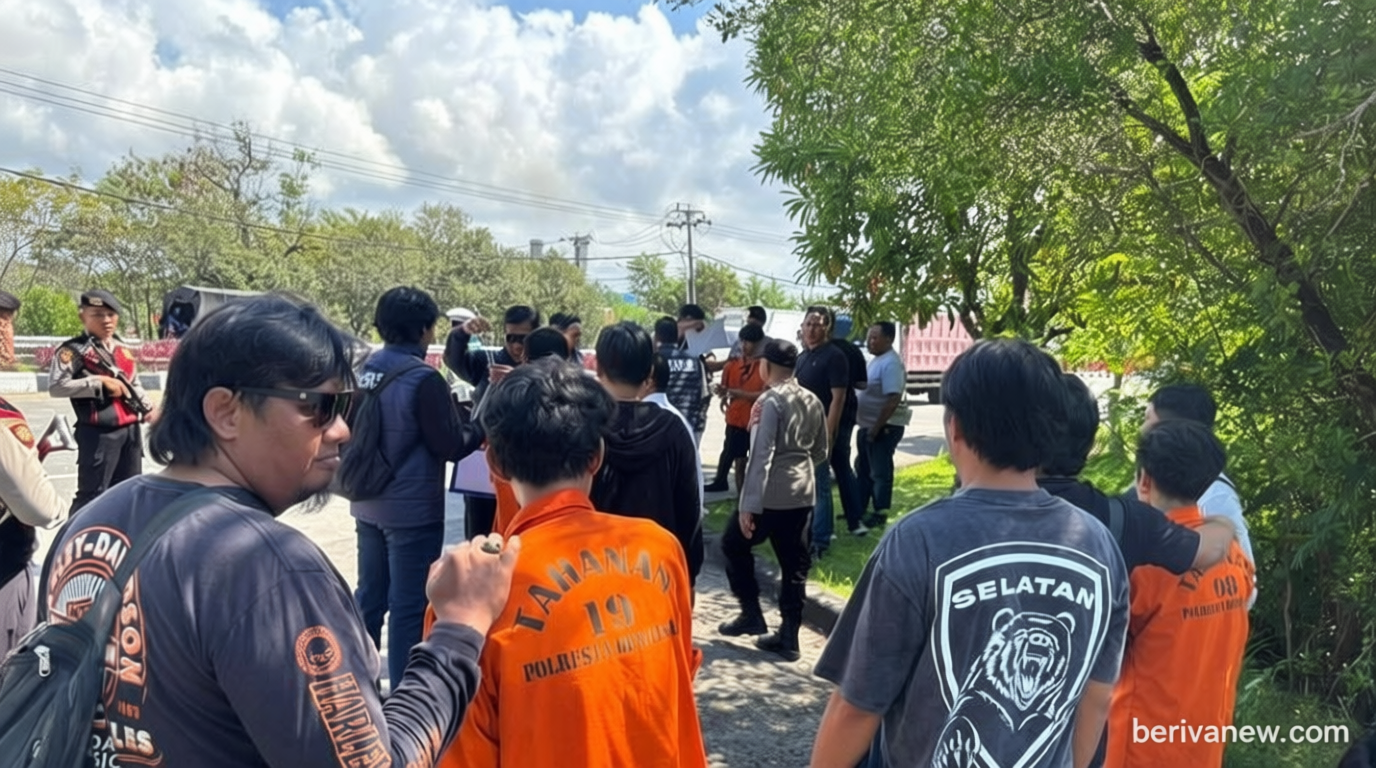 Historic Moment: Polresta Denpasar Gelar Rekonstruksi Pembunuhan Benoa, 40 Adegan Ungkap Kekejaman Pelaku