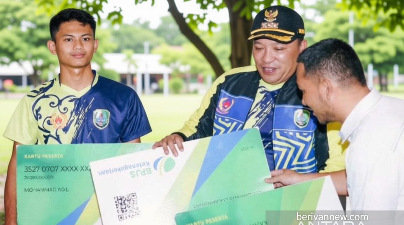 Pemkab Sampang Salurkan Bantuan Jamsostek Pekerja Rentan, Tingkatkan Perlindungan Sosial