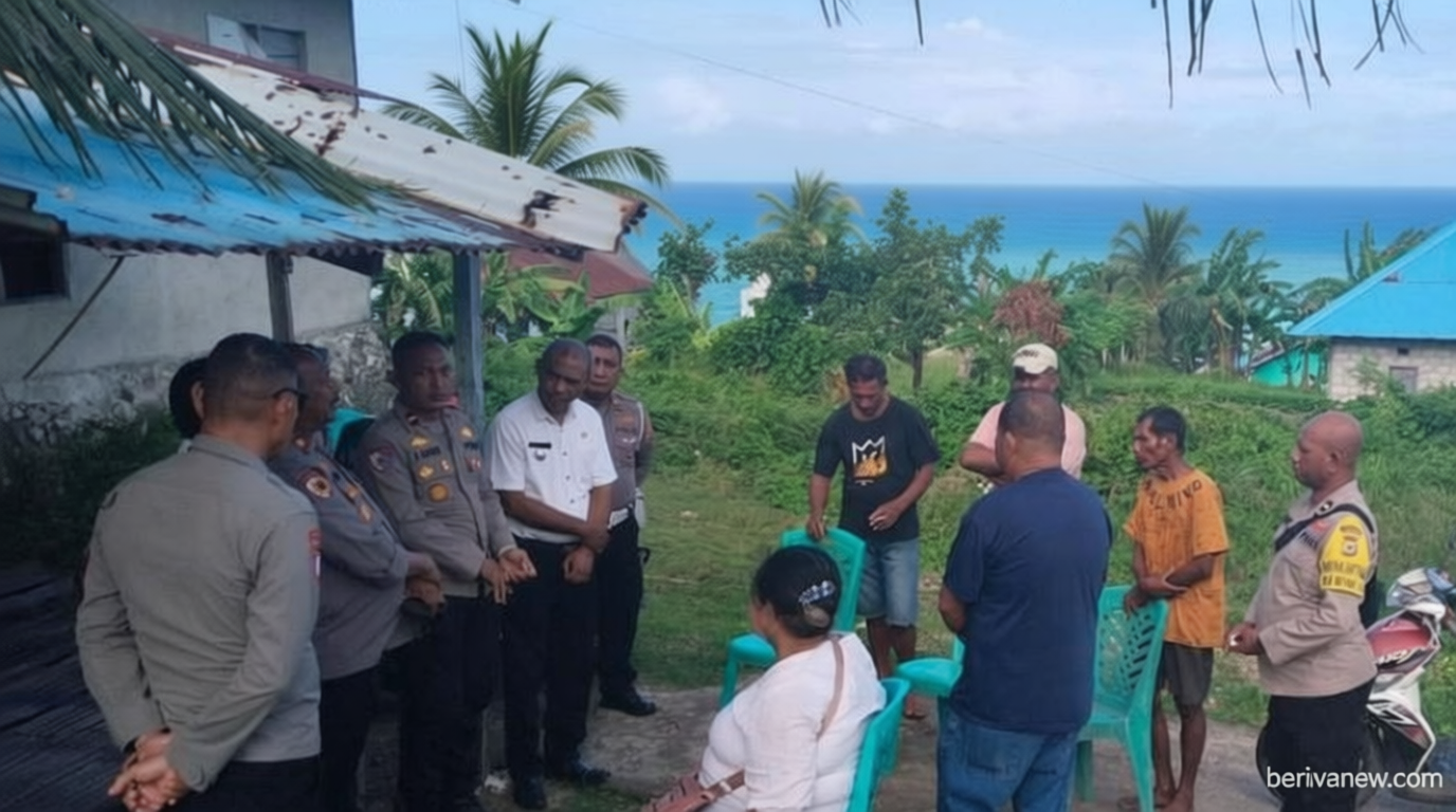 Polres Tanimbar Redam Bentrokan Dua Desa, Mediasi Damai Digelar