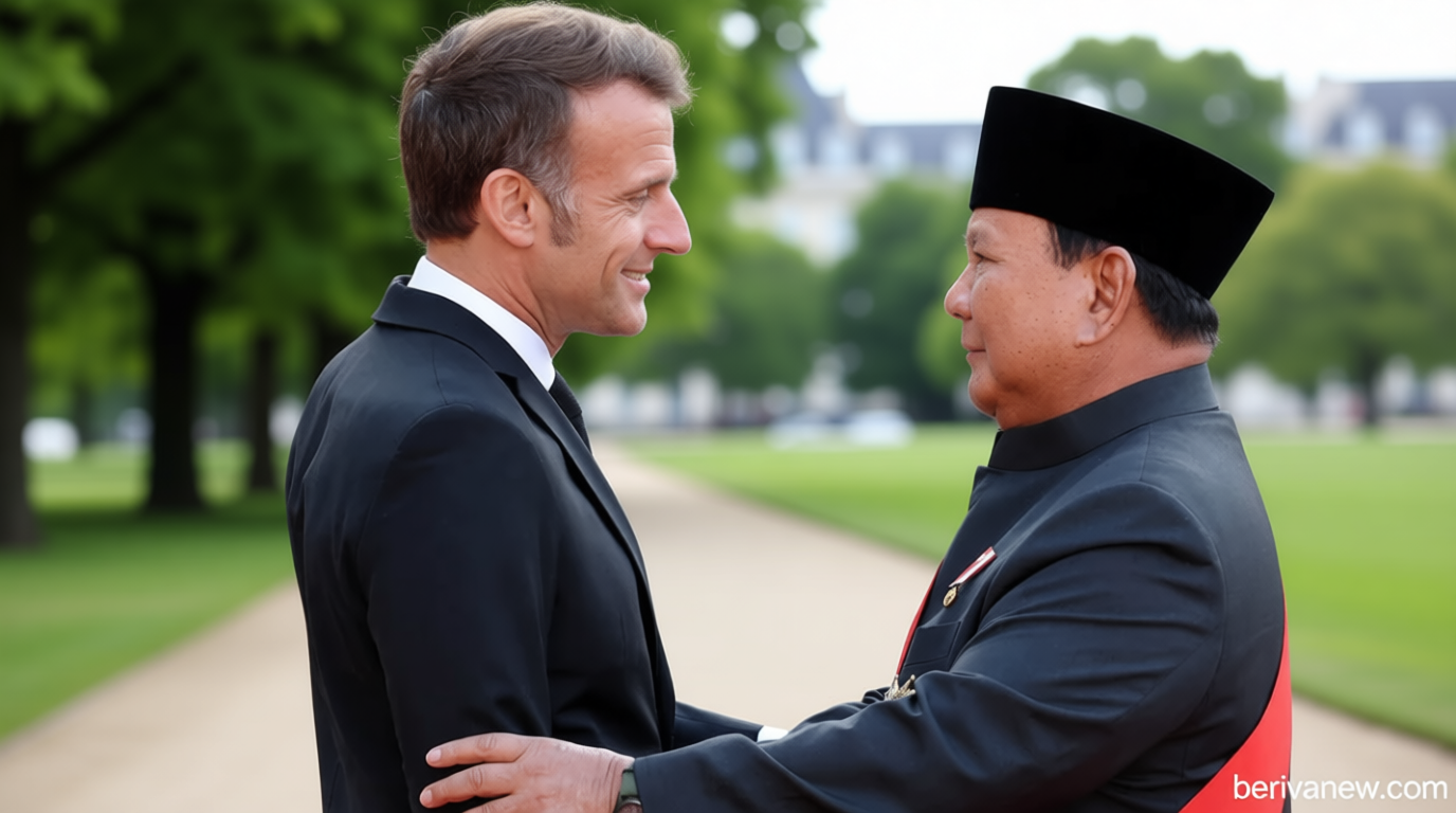 FOTO: Presiden Prabowo Hadiri Jamuan Kenegaraan di Istana Elysee Prancis