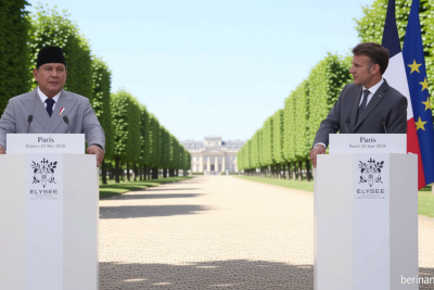 Key Discussion: Di Hadapan Macron, Prabowo Sebut Prancis Pelopor Solusi 2 Negara Kemerdekaan Palestina