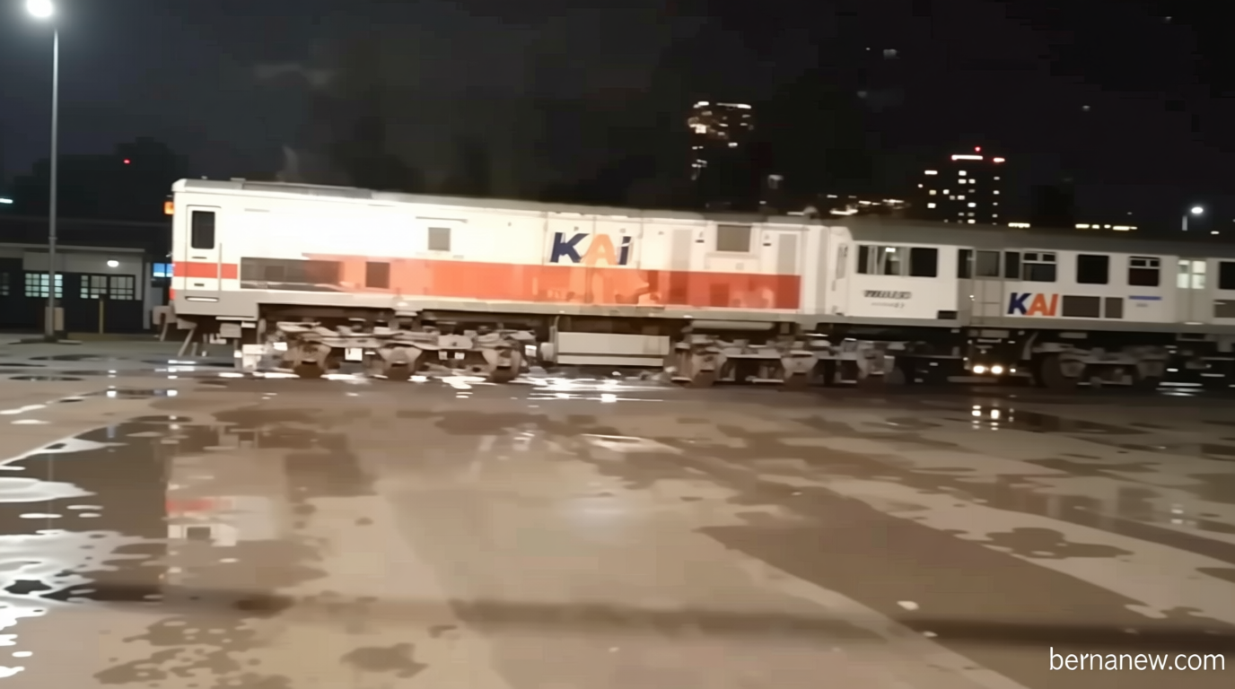 Main Agenda: Viral Aksi Pemotor Terobos Perlintasan Kereta Saat Konvoi di Bandung, Kereta Hingga Berhenti Mendadak