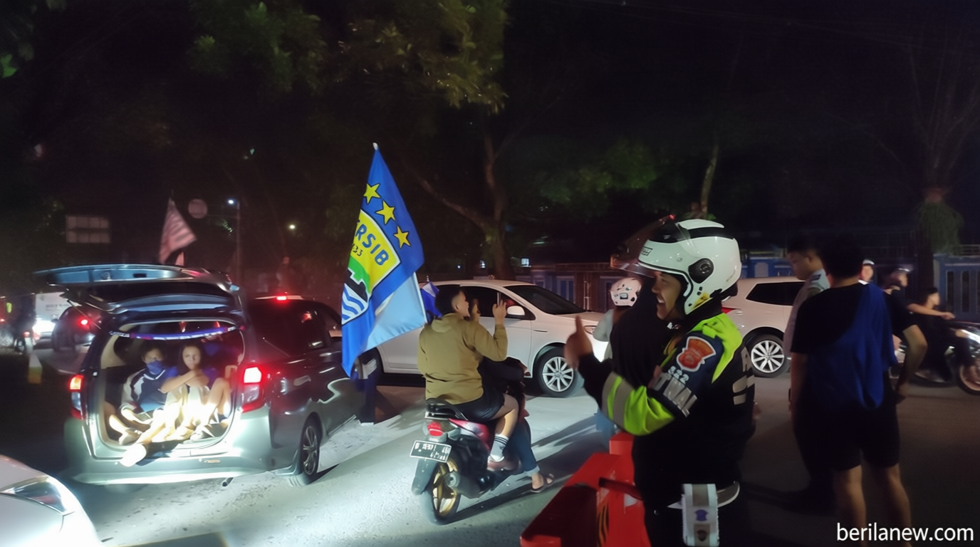 Latest Update: Aksi Hormat Bobotoh Dibalas Senyum Polisi, Suasana Bandung Hangat