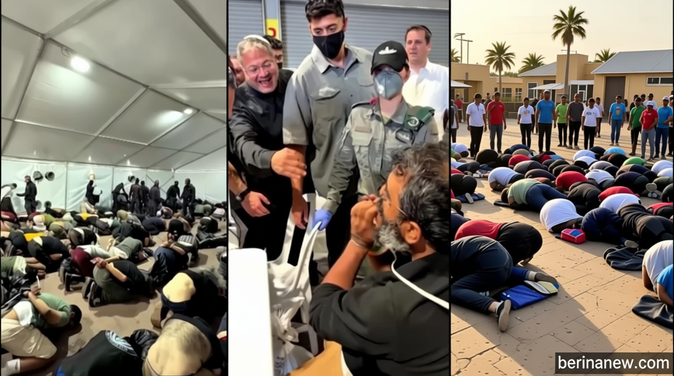 VIDEO Aktivis Flotilla Dilecehkan dan Dipaksa Berlutut dengan Tangan Diikat, Diperdengarkan Lagu Kebangsaan Israel