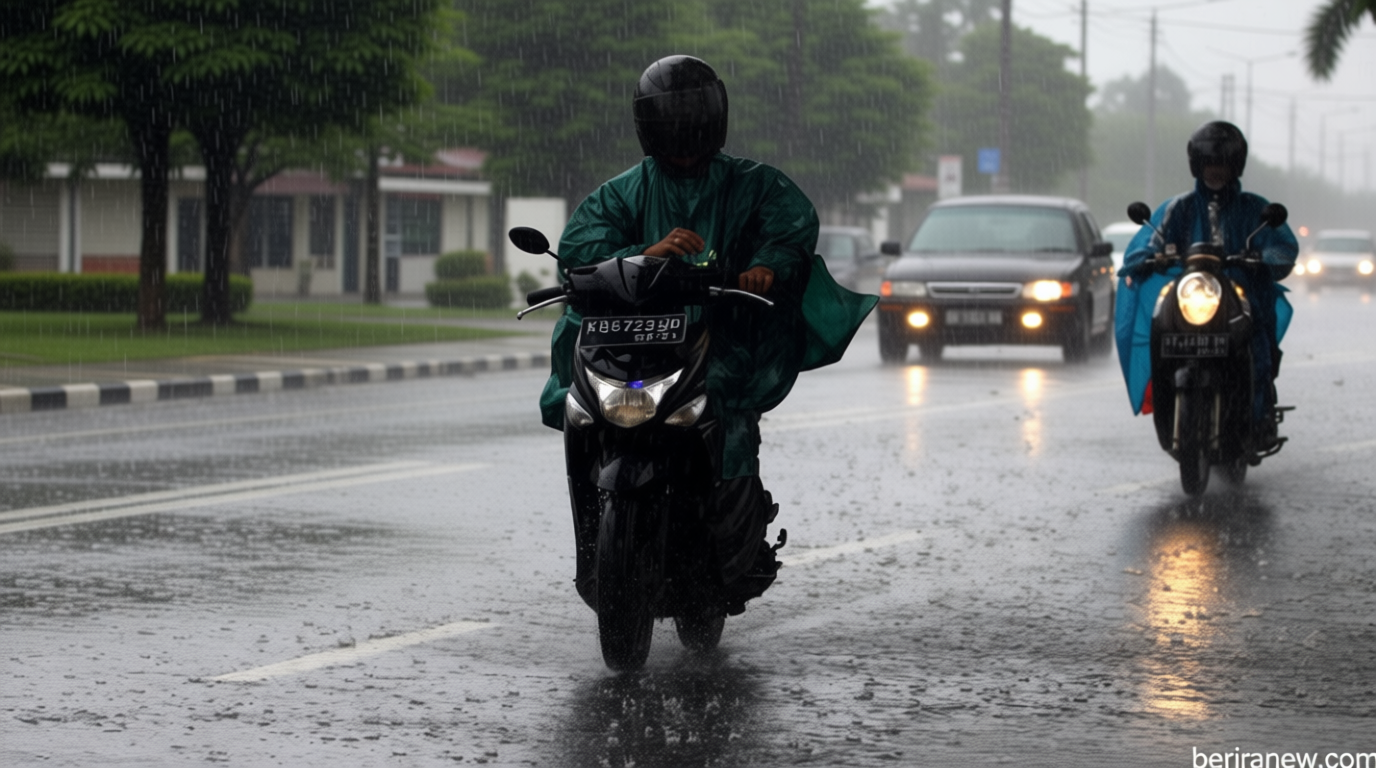 BMKG: Prakiraan Cuaca Hujan Ringan hingga Lebat Guyur Kota-kota Besar Indonesia Hari Ini