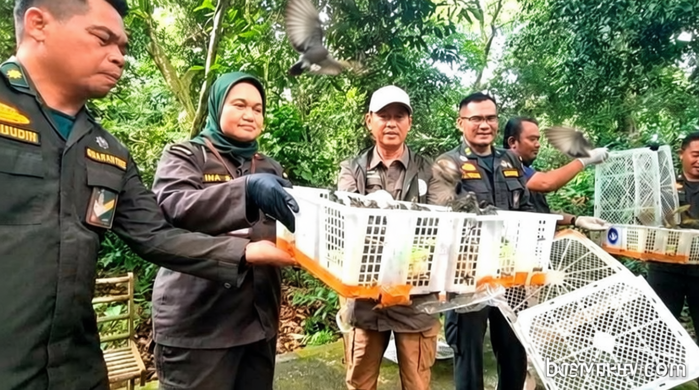 Pelepasliaran Burung NTB: Ribuan Satwa Liar Kembali ke Habitat Alami di TWA Suranadi