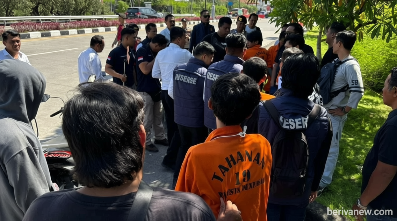 Polisi Gelar Rekonstruksi Kasus Pengeroyokan dan Pembakaran 2 ABK di Bali