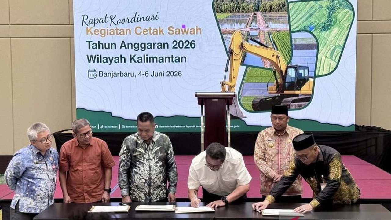 Kementan Pastikan Survei Investigasi Desain Program Cetak Sawah di Kalimantan Terealisasi 100 Persen
