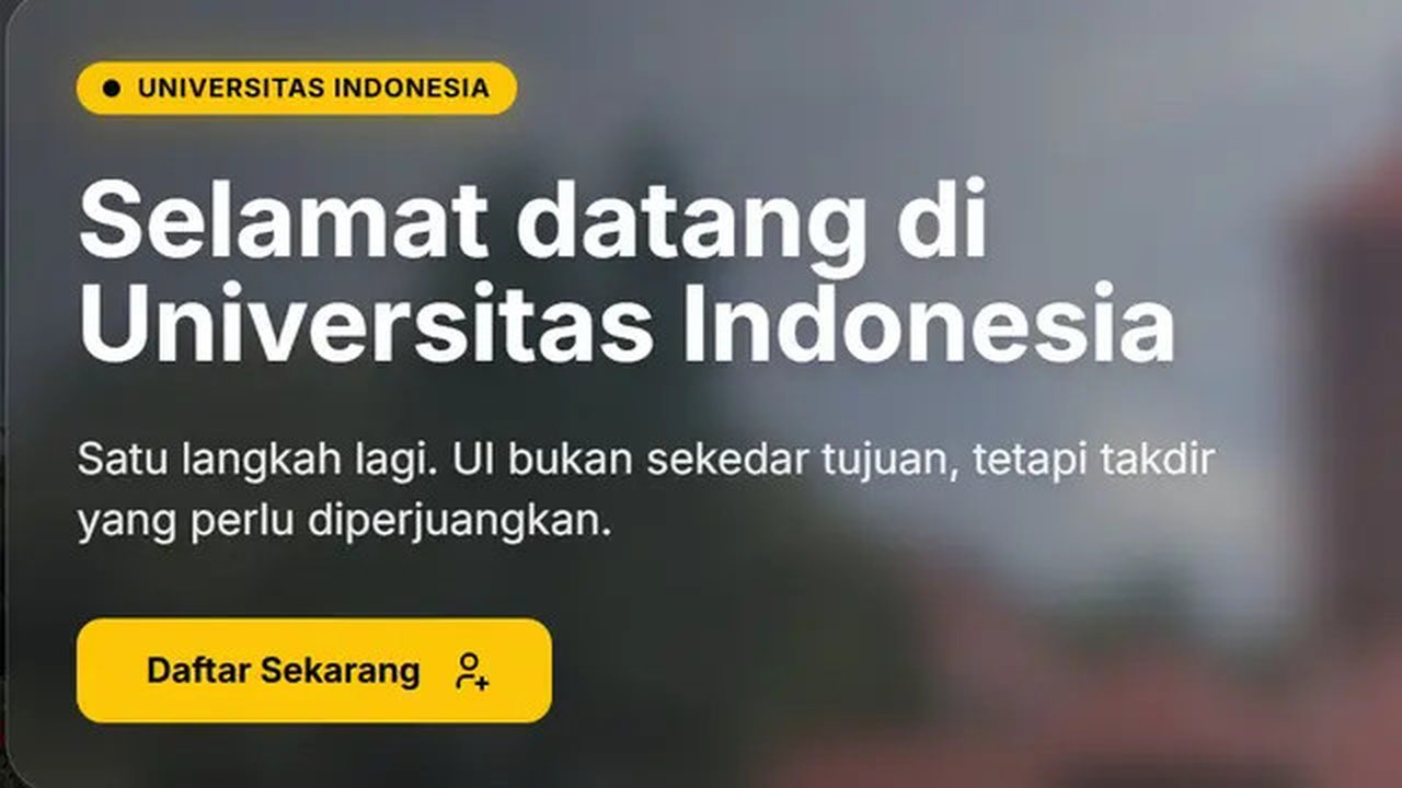 Main Agenda: SIMAK UI 2026: Simak Jadwal Pelaksanaan dan Materi Ujian Lengkap Berikut Ini