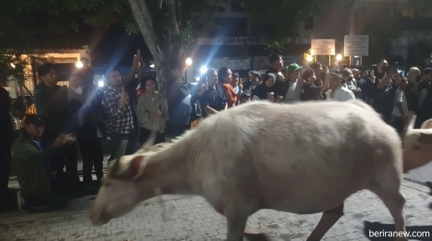 Detik Tiga Kebo Bule Pimpin Kirab Pusaka 1 Suro Keraton Surakarta, Suasana Berlangsung Khidmat