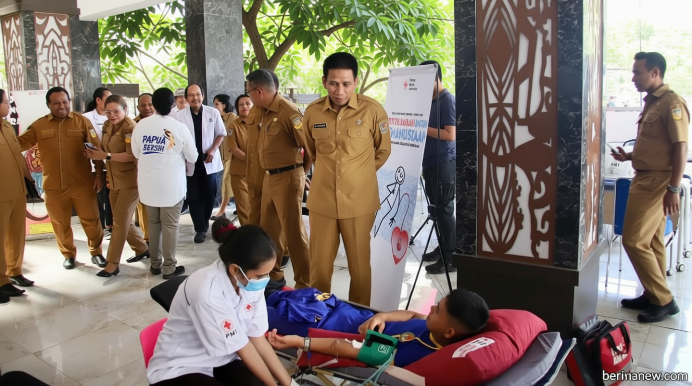 Wamendagri Wiyagus Apresiasi Pemprov Papua Gelar Pengobatan Gratis dan Donor Darah untuk Masyarakat