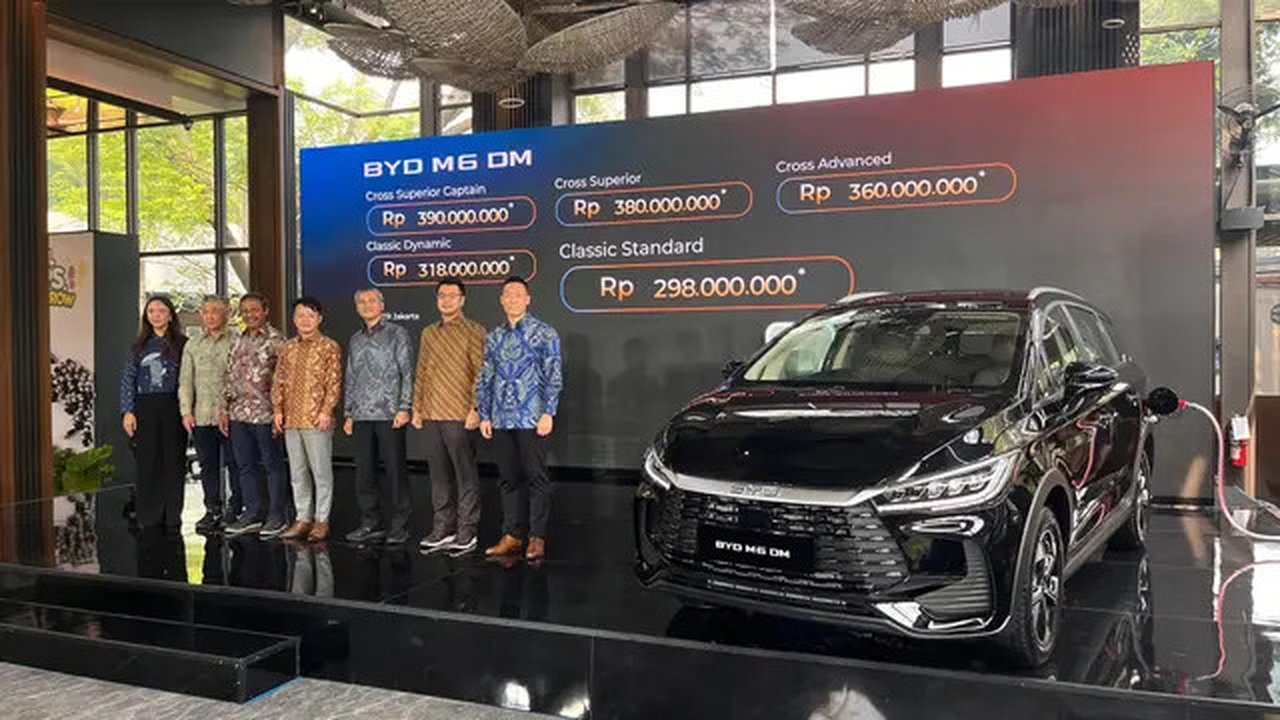 Harga BYD M6 DM Resmi Dirilis, Mulai Rp 298 Juta