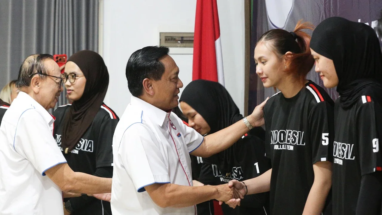 Main Agenda: FOTO: Target Lima Besar Diusung Timnas Voli Putri Indonesia ke AVC Women’s Volleyball Cup 2026