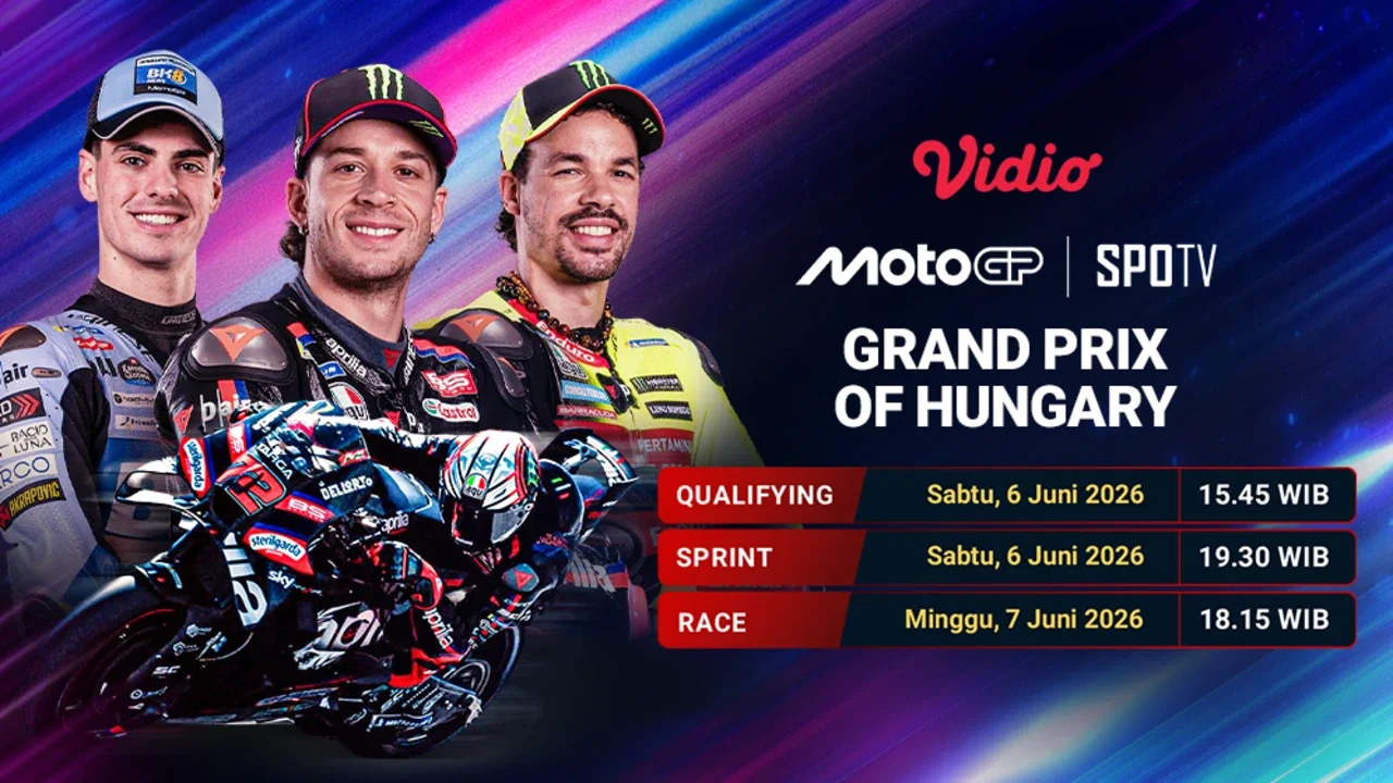 Nonton MotoGP Grand Prix of Hungary Akhir Pekan Ini Hanya di Vidio